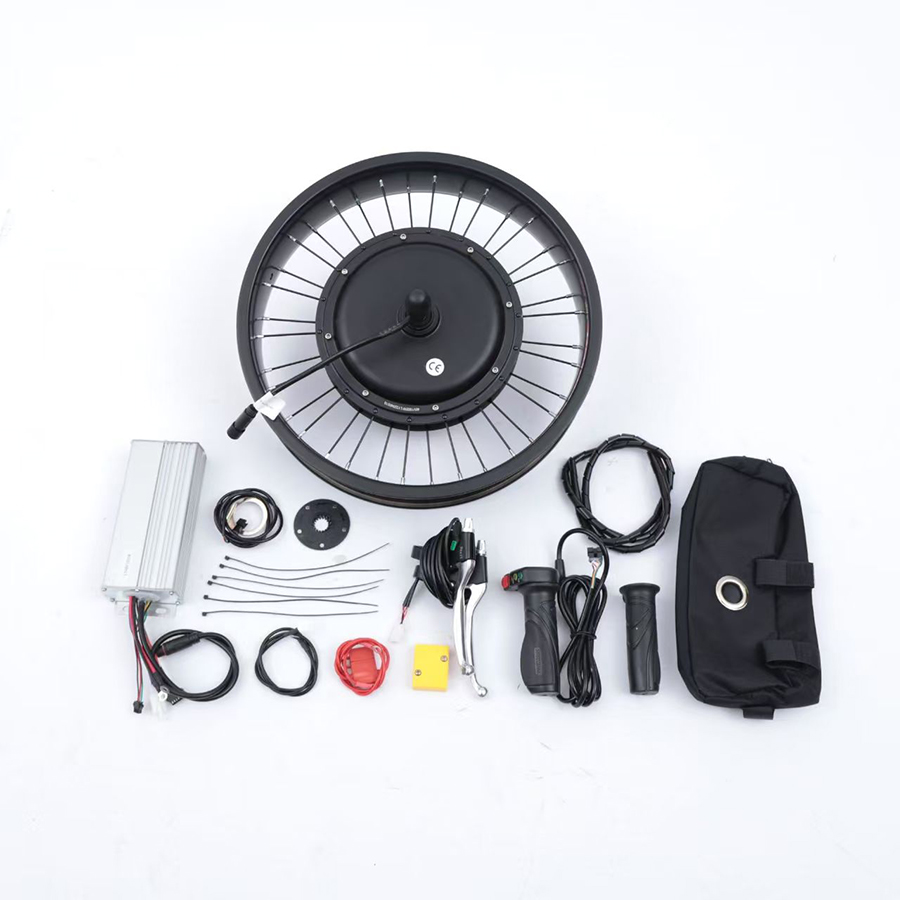 Ebike Conversion Kit 72V 3000W - ชุดแปลงมอเตอร์ดุมล้อหลังสำหรับจักรยานไฟฟ้า OEM 72V 3000W กำลังสูง พร้อมจอ