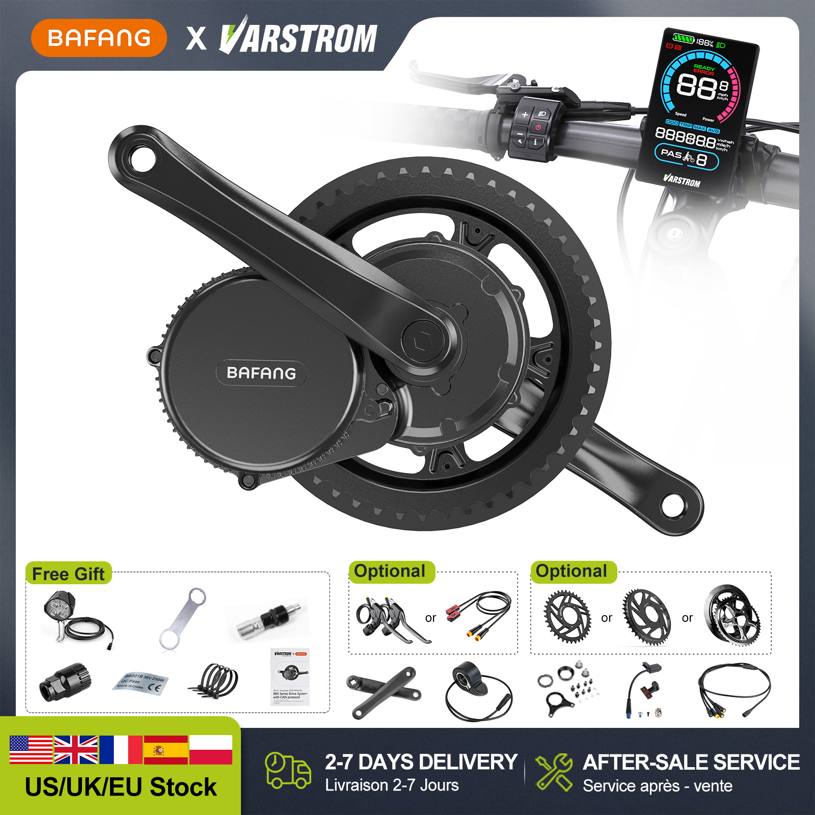 Bafang Bbshd 1000W Conversion Kit - มอเตอร์ขับเคลื่อนกลาง BAFANG 48V 500W 750W 52V