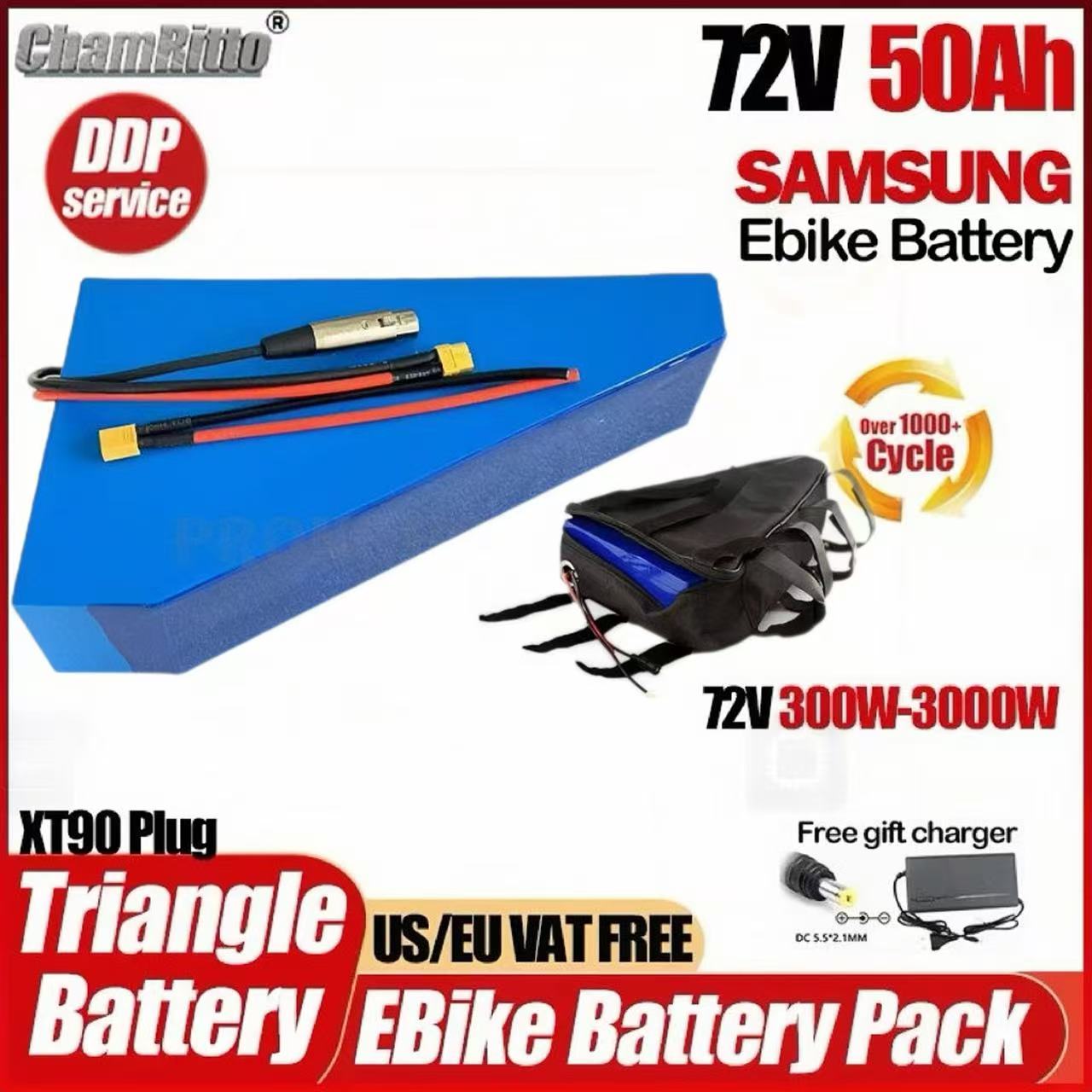 Electric Bicycle Battery 72V 30Ah - จักรยานไฟฟ้า 72v 3000w รุ่น Cham Rider