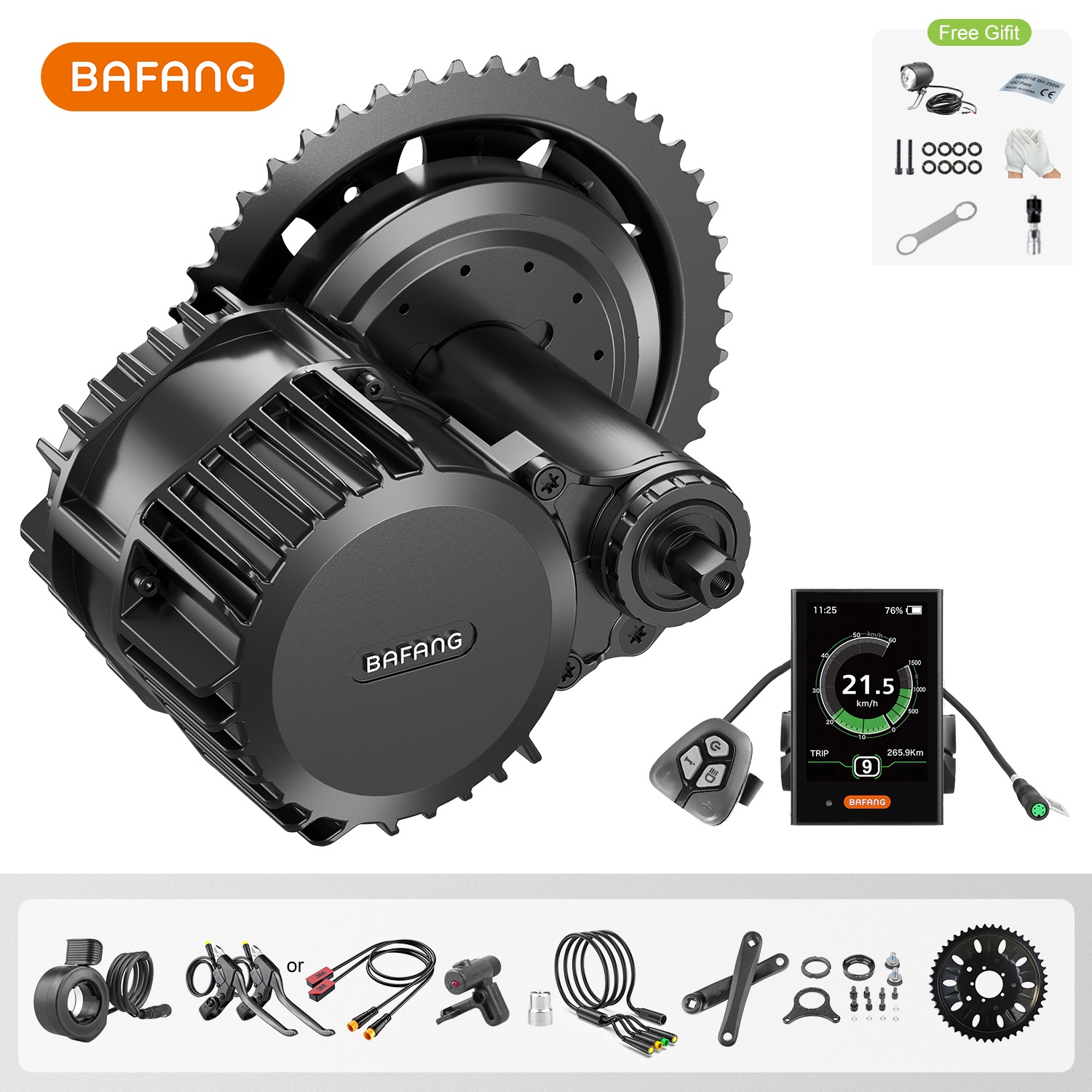 Mid Drive Motor Kit 52V 1000W - Bafang UART 48 V/52 V 1000W
