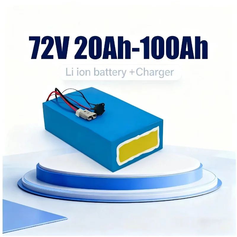 Electric Bicycle Battery 72V 30Ah - ชุดแบตเตอรี่ลิเธียมไอออน BMS 72V 20Ah/30Ah/50Ah/80Ah/100Ah LiPo สำหรับมอเตอร์ไซค์