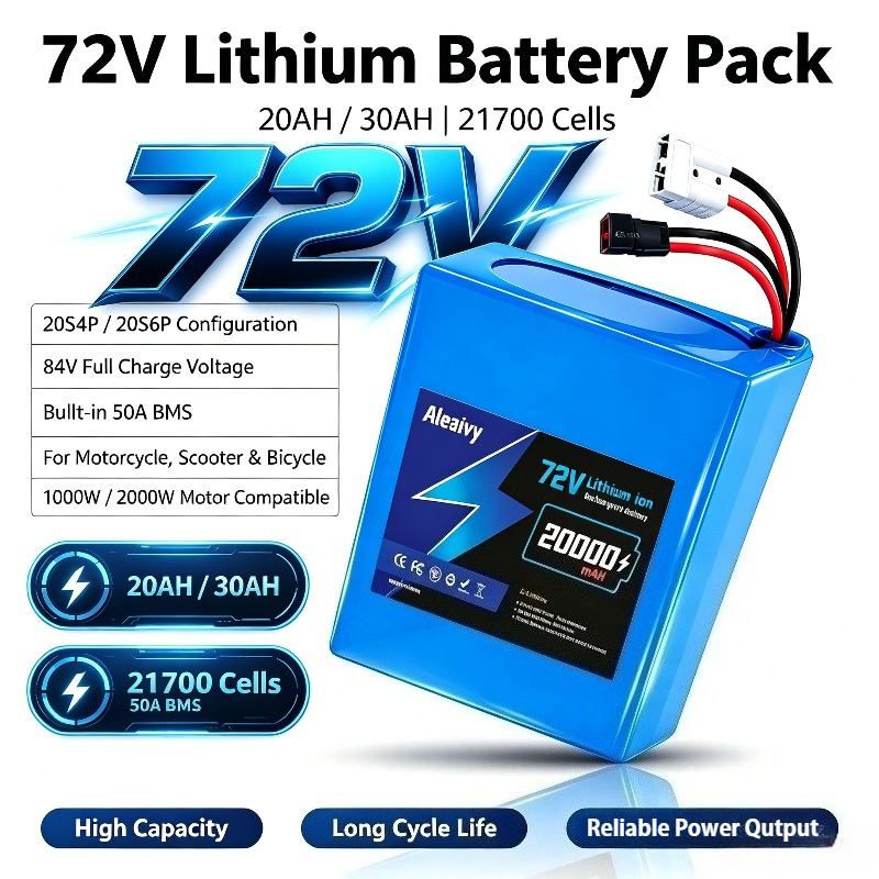 Electric Bicycle Battery 72V 30Ah - แบตเตอรี่ 72V 20S4P 20AH 20S6P 30AH
