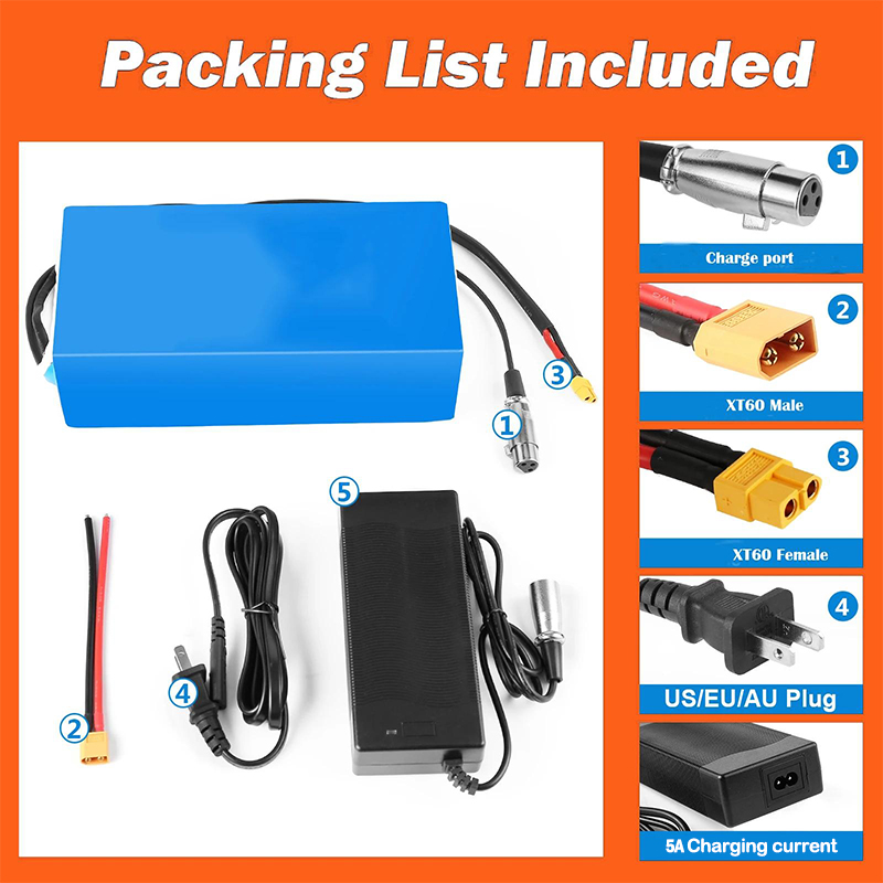 แบตเตอรี่ลิเธียม 48V 52V สำหรั - Electric Bicycle Battery 72V 30Ah บทวิจารณ์และราคา