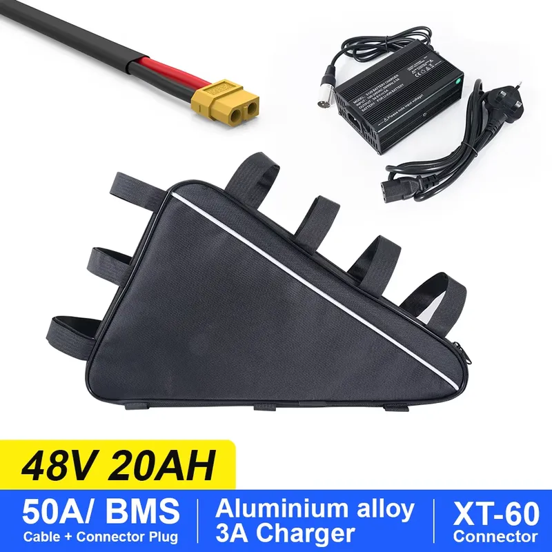 แบตเตอรี่ลิเธียมสำหรับจักรยานไ - Ebike Battery 52V 20Ah Triangle Pack บทวิจารณ์และราคา