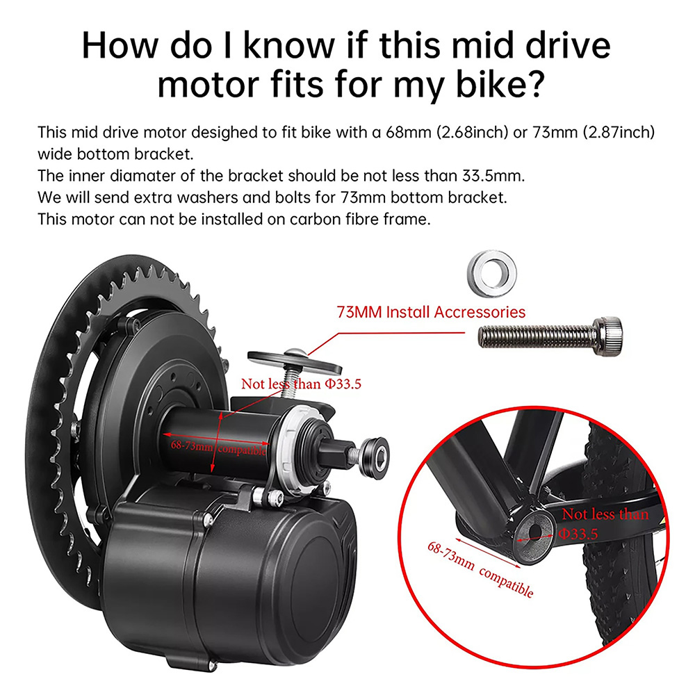 TongSheng TSDZ2B 36V 250W 350W - Tongsheng Tsdz2B Mid Drive Motor บทวิจารณ์และราคา