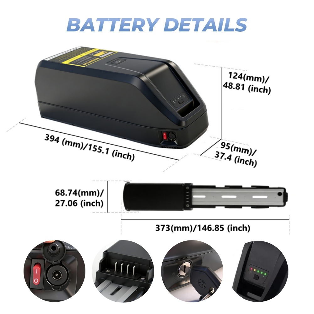 อัพเกรดแบตเตอรี่ลิเธียม 36V 48 - Ebike Battery 48V 20Ah Hailong บทวิจารณ์และราคา