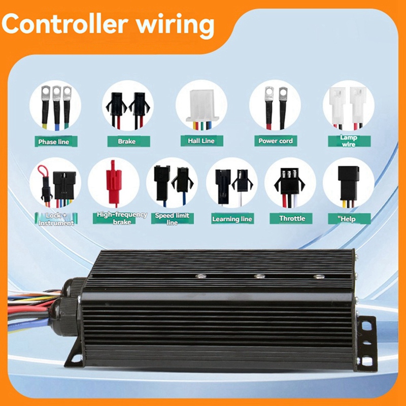 ชุดควบคุมสามโหมดสำหรับจักรยานไ - Sine Wave Controller 48V 72V 80A บทวิจารณ์และราคา