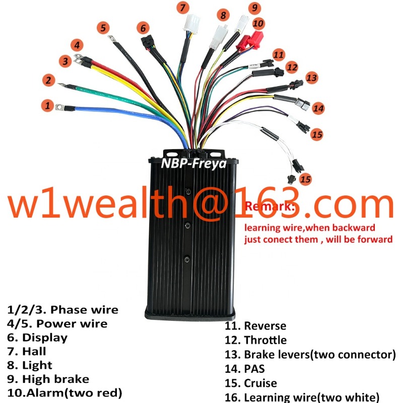 คอนโทรลเลอร์จักรยานไฟฟ้า 48V 5 - Sine Wave Controller 48V 72V 80A บทวิจารณ์และราคา