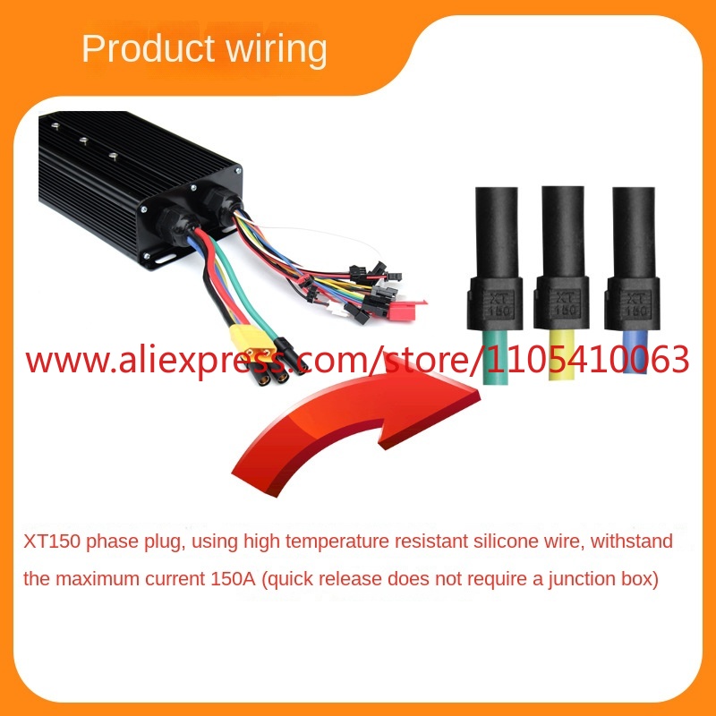 ระบบควบคุมรถยนต์ไฟฟ้า 3000W 50 - Sine Wave Controller 48V 72V 80A บทวิจารณ์และราคา