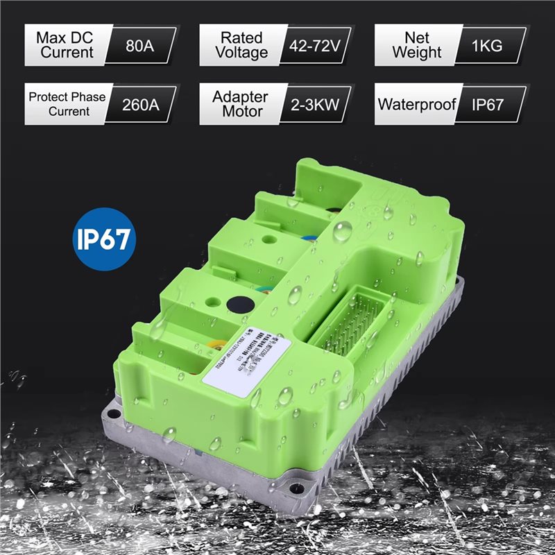Fardriver 48V-72V 80A 3KW คอนโ - Sine Wave Controller 48V 72V 80A บทวิจารณ์และราคา